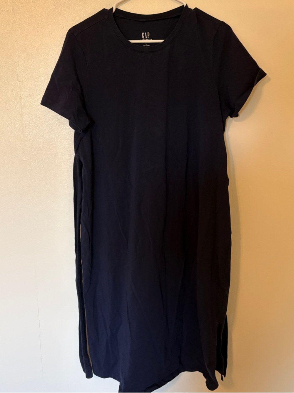 Navy Gap Maternity Dress with Tie Waist